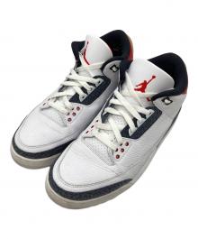 NIKE（ナイキ）の古着「Air Jordan 3 Retro SE-T CO JP "Fire Red Denim"」｜ホワイト