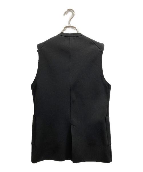 DES PRES（デ プレ）DES PRES (デ プレ) フルニードルニットパターン Vネックジレ ブラック サイズ:FREEの古着・服飾アイテム
