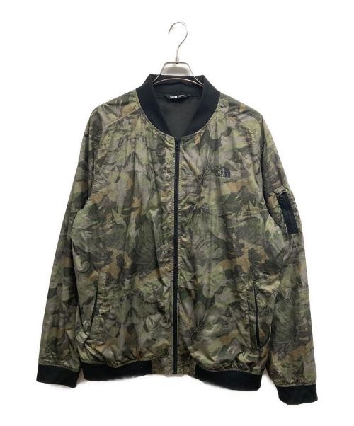 THE NORTH FACE（ザ ノース フェイス）THE NORTH FACE (ザ ノース フェイス) Camouflage Bomber Jacket グリーン サイズ:XLの古着・服飾アイテム