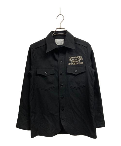 WACKO MARIA（ワコマリア）WACKO MARIA (ワコマリア) ウールシャツ ブラック サイズ:Ｓの古着・服飾アイテム