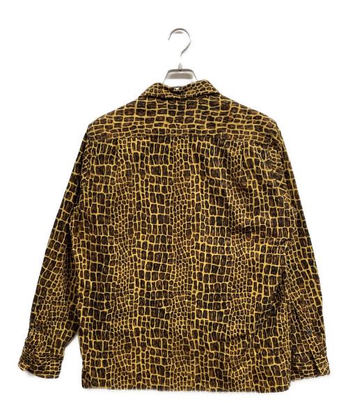 WACKO MARIA（ワコマリア）WACKO MARIA (ワコマリア) レオパード柄コーデュロイシャツ ブラウン サイズ:Lの古着・服飾アイテム