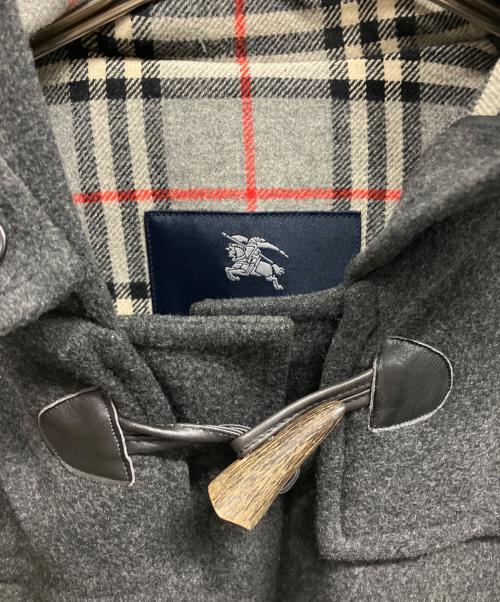 BURBERRY LONDON（バーバリーロンドン）BURBERRY LONDON (バーバリーロンドン) 裏ノヴァチェックカシミヤ混ダッフルコート/	BURBERRY LONDON グレー サイズ:Lの古着・服飾アイテム