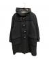 BURBERRY LONDON（バーバリーロンドン）の古着「裏ノヴァチェックカシミヤ混ダッフルコート/	BURBERRY LONDON」｜グレー