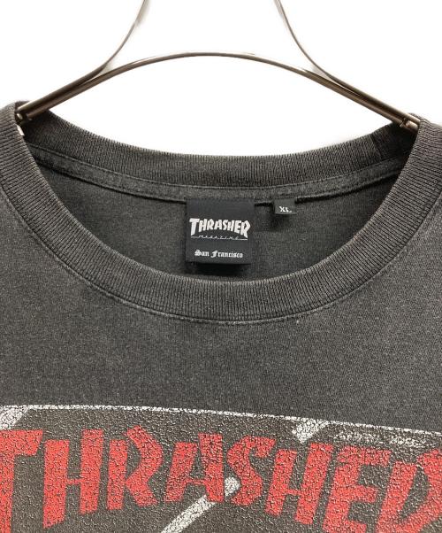 THRASHER（スラッシャー）THRASHER (スラッシャー) プリントTシャツ/THRASHERTシャツ ブラック サイズ:XLの古着・服飾アイテム