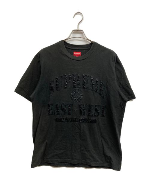 SUPREME（シュプリーム）Supreme (シュプリーム) East West S/S Top ブラック サイズ:Lの古着・服飾アイテム