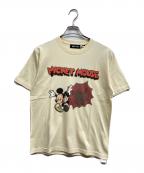 WIND AND SEAウィンダンシー）の古着「MICKEY/S/S TEE」｜ベージュ