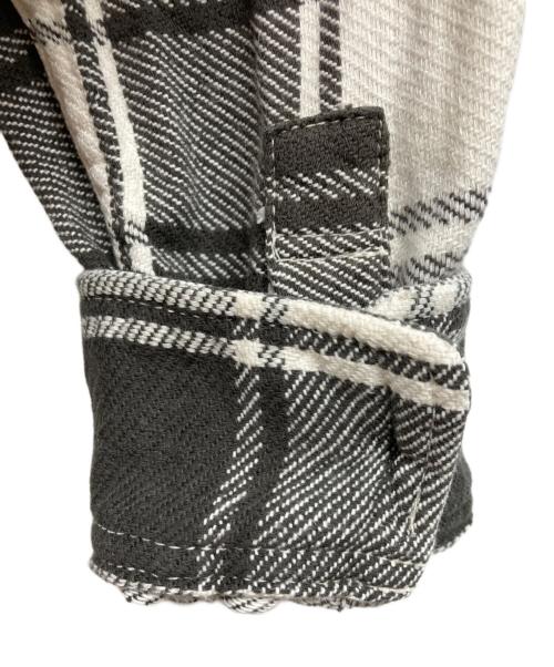 Ron Herman（ロンハーマン）Ron Herman (ロンハーマン) ペイント加工チェックネルシャツ ブラウン サイズ:Sの古着・服飾アイテム