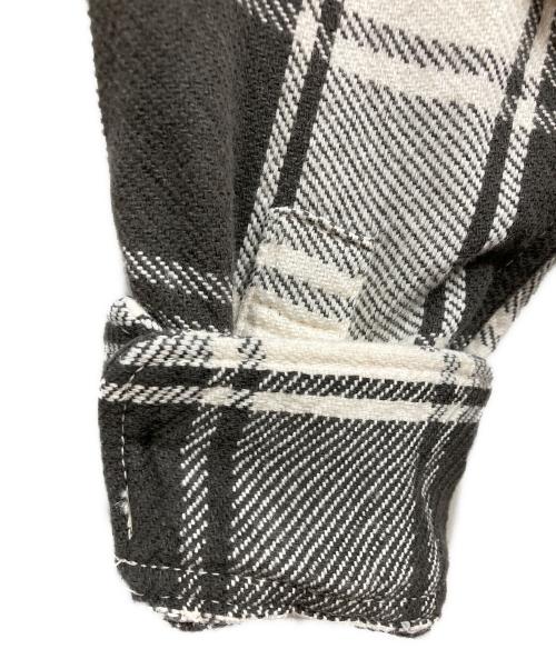 Ron Herman（ロンハーマン）Ron Herman (ロンハーマン) ペイント加工チェックネルシャツ ブラウン サイズ:Sの古着・服飾アイテム