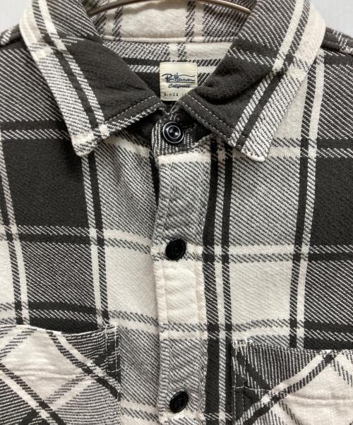 Ron Herman（ロンハーマン）Ron Herman (ロンハーマン) ペイント加工チェックネルシャツ ブラウン サイズ:Sの古着・服飾アイテム