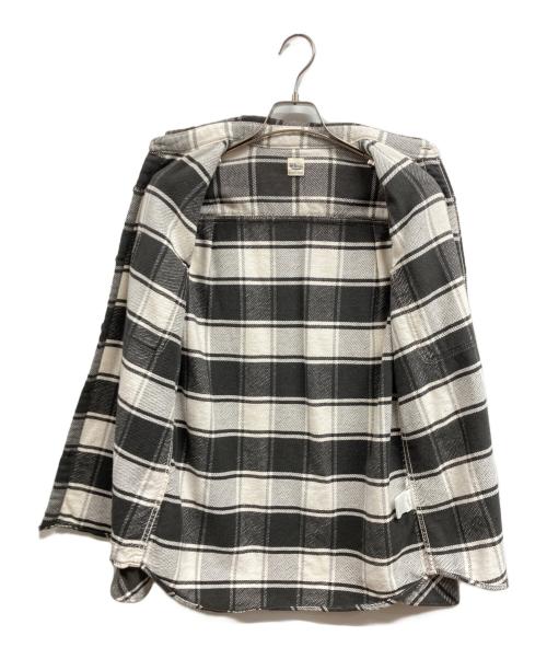 Ron Herman（ロンハーマン）Ron Herman (ロンハーマン) ペイント加工チェックネルシャツ ブラウン サイズ:Sの古着・服飾アイテム