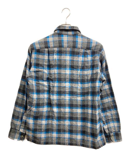 PENDLETON（ペンドルトン）PENDLETON (ペンドルトン) 50ｓボードシャツ グレー×ブルー サイズ:Mの古着・服飾アイテム