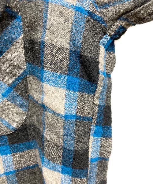 PENDLETON（ペンドルトン）PENDLETON (ペンドルトン) 50ｓボードシャツ グレー×ブルー サイズ:Mの古着・服飾アイテム