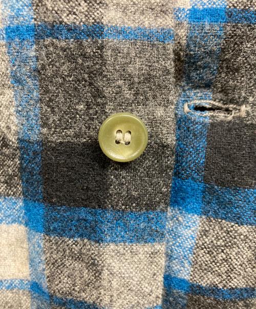PENDLETON（ペンドルトン）PENDLETON (ペンドルトン) 50ｓボードシャツ グレー×ブルー サイズ:Mの古着・服飾アイテム