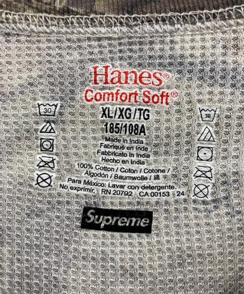 SUPREME（シュプリーム）Supreme (シュプリーム) Hanes (ヘインズ) 24FW Bones Thermal Crew カーキ サイズ:XLの古着・服飾アイテム