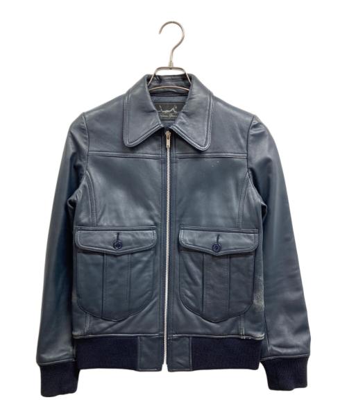 Hysteric Glamour（ヒステリックグラマー）Hysteric Glamour (ヒステリックグラマー) ラムレザーブルゾン ネイビー サイズ:ＦＲＥＥの古着・服飾アイテム