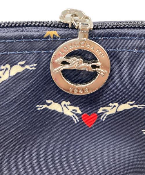 LONGCHAMP（ロンシャン）LONGCHAMP (ロンシャン) 総柄トートバッグ ネイビーの古着・服飾アイテム