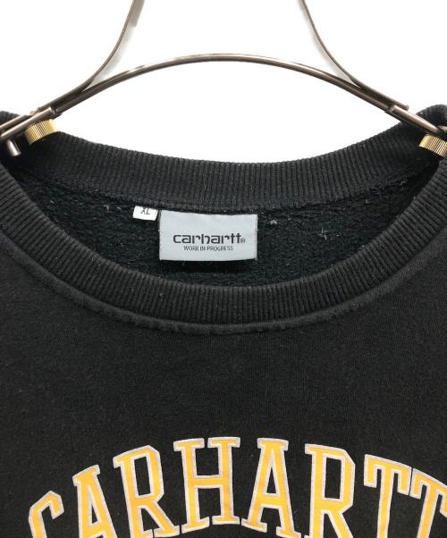 Carhartt WIP（カーハート ワーク イン プログレス）CARHARTT WIP (カーハート ワーク イン プログレス) カレッジロゴスウェット/CARHARTT WIPスウェット ブラック サイズ:XLの古着・服飾アイテム