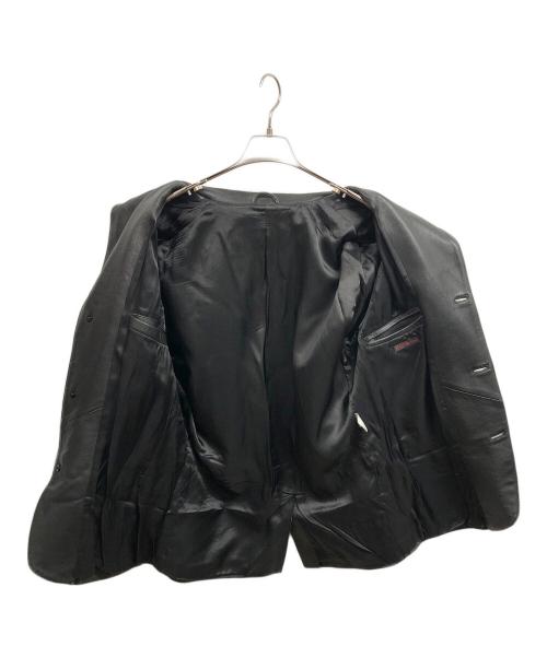 unknown（アンノウン）unknown (アンノウン) レザーテーラードジャケット ブラック サイズ:46の古着・服飾アイテム