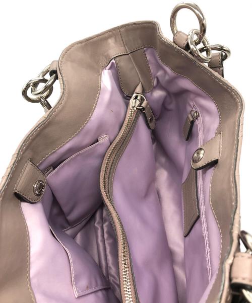 COACH（コーチ）COACH (コーチ) ステッチド ロゴトートバッグ ブラウンの古着・服飾アイテム