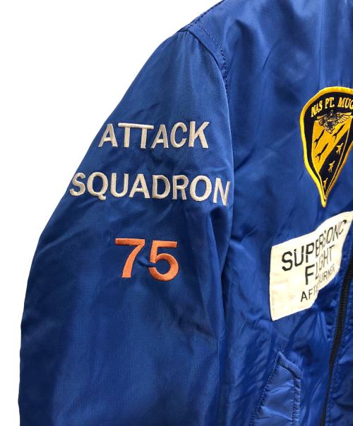 AVIREX（アヴィレックス）AVIREX (アヴィレックス) U.S.NAVAL AVIATION MA-1 ブルー サイズ:Mの古着・服飾アイテム