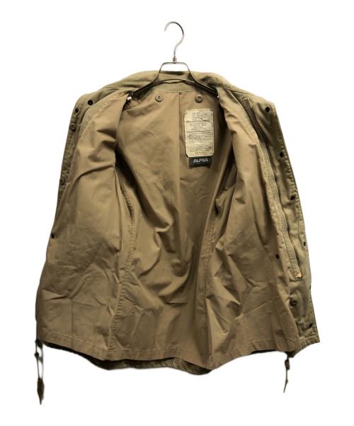 ALPHA（アルファ）ALPHA (アルファ) ミリタリージャケット ベージュ サイズ:XSの古着・服飾アイテム