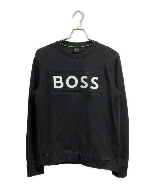 BOSS（ボス）BOSS (ボス) ロゴスウェット ブラック サイズ:Ｓの古着・服飾アイテム