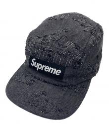 SUPREME（シュプリーム）の古着「24FW Lasered Denim Camp Cap」｜グレー
