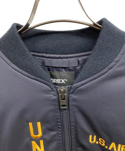 AVIREX（アヴィレックス）AVIREX (アヴィレックス) OPEN BOTTOM MA-1 フライトジャケット ネイビー サイズ:XLの古着・服飾アイテム