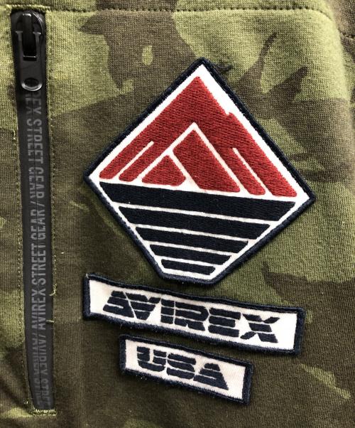 AVIREX（アヴィレックス）AVIREX (アヴィレックス) ウインドガード ジップパーカー カーキ サイズ:Lの古着・服飾アイテム