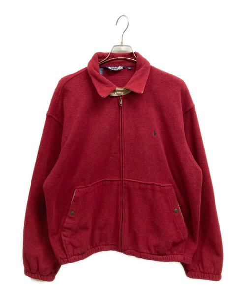 POLO RALPH LAUREN（ポロ・ラルフローレン）POLO RALPH LAUREN (ポロ・ラルフローレン) フリースジップブルゾン レッド サイズ:Lの古着・服飾アイテム
