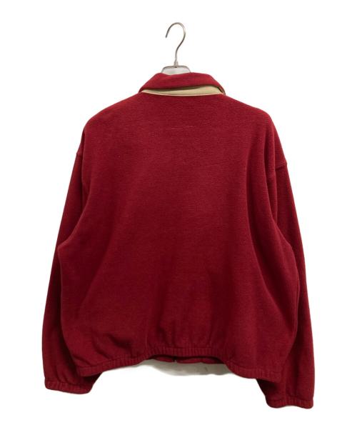 POLO RALPH LAUREN（ポロ・ラルフローレン）POLO RALPH LAUREN (ポロ・ラルフローレン) フリースジップブルゾン レッド サイズ:Lの古着・服飾アイテム