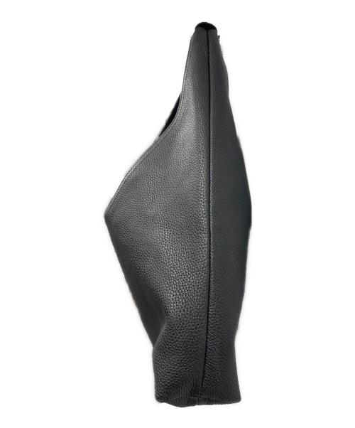 Hush Tug（ハッシュタグ）HUSH TUG (ハッシュタグ) レザーハンドバッグ ブラックの古着・服飾アイテム