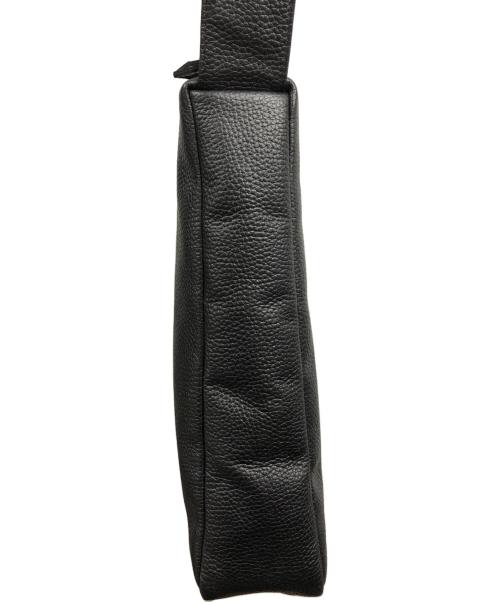 Hush Tug（ハッシュタグ）HUSH TUG (ハッシュタグ) レザーショルダーバッグ ブラックの古着・服飾アイテム