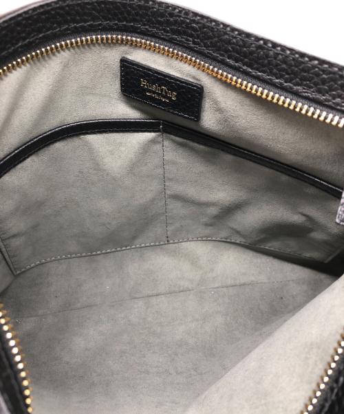 Hush Tug（ハッシュタグ）HUSH TUG (ハッシュタグ) レザーサコッシュ ブラックの古着・服飾アイテム