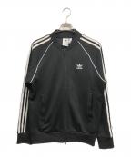 adidasアディダス）の古着「トラックジャケット」｜ブラック