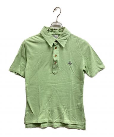 Vivienne Westwood ダークグリーン ポロシャツ ストライプ襟 中古・古着通販】Vivienne Westwood (ヴィヴィアンウエストウッド