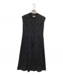 DRESSTERIOR（ドレステリア）の古着「ドットプリントフレンチスリーブワンピース」｜ブラック