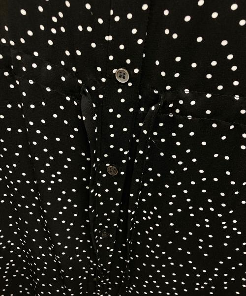 DRESSTERIOR（ドレステリア）DRESSTERIOR (ドレステリア) ドットプリントフレンチスリーブワンピース ブラック サイズ:36の古着・服飾アイテム
