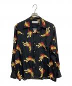 WACKO MARIA×TIM LEHIワコマリア×ティム リーハイ）の古着「24AW HAWAIIAN SHIRT L/S」｜ブラック