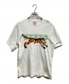 KENZOケンゾー）の古着「Pixels Embroidery T-shirt」｜ホワイト