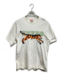 KENZO（ケンゾー）の古着「Pixels Embroidery T-shirt」｜ホワイト