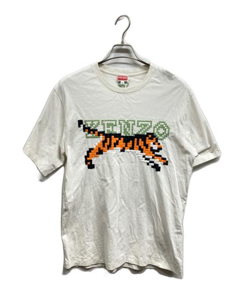 KENZO（ケンゾー）KENZO (ケンゾー) Pixels Embroidery T-shirt ホワイト サイズ:Mの古着・服飾アイテム