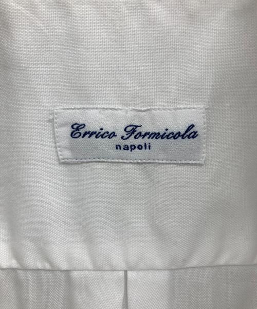 Errico Formicola（エリコフォルミコラ）Errico Formicola (エリコフォルミコラ) 半袖シャツ ホワイト サイズ:Mの古着・服飾アイテム