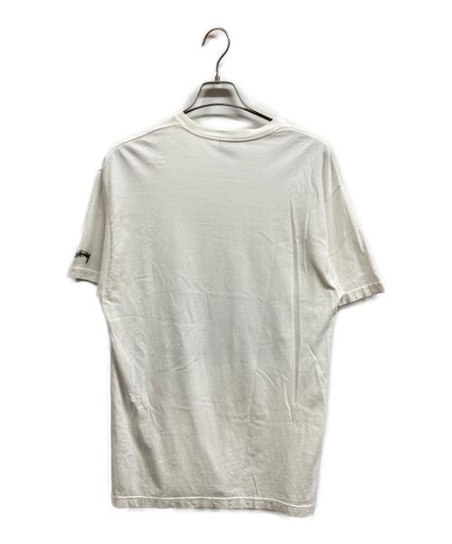 stussy（ステューシー）stussy (ステューシー) プリントTシャツ ホワイト サイズ:Lの古着・服飾アイテム