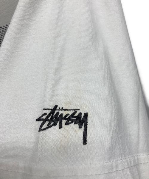 stussy（ステューシー）stussy (ステューシー) プリントTシャツ ホワイト サイズ:Lの古着・服飾アイテム