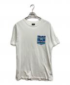 stussyステューシー）の古着「ポケットTシャツ/stussyTシャツ」｜ホワイト