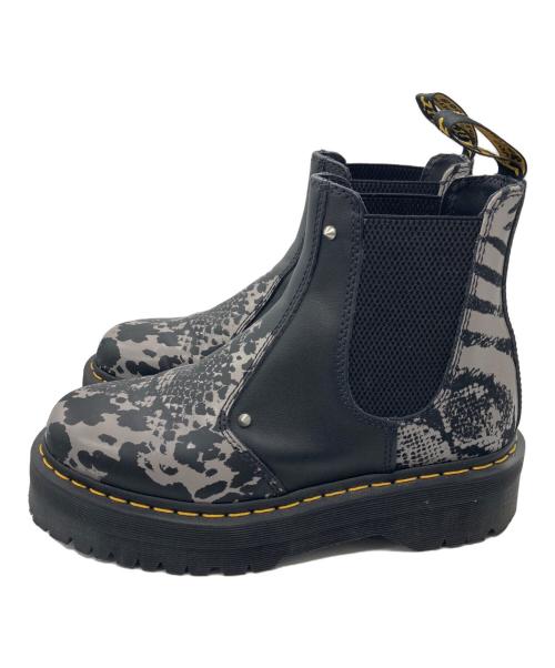 Dr.Martens（ドクターマーチン）Dr.Martens (ドクターマーチン) チェルシーブーツ ブラック×グレー サイズ:UK7の古着・服飾アイテム
