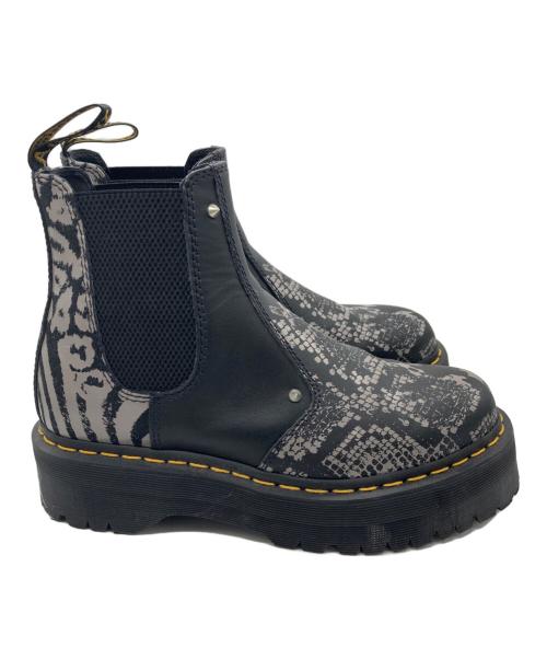 Dr.Martens（ドクターマーチン）Dr.Martens (ドクターマーチン) チェルシーブーツ ブラック×グレー サイズ:UK7の古着・服飾アイテム