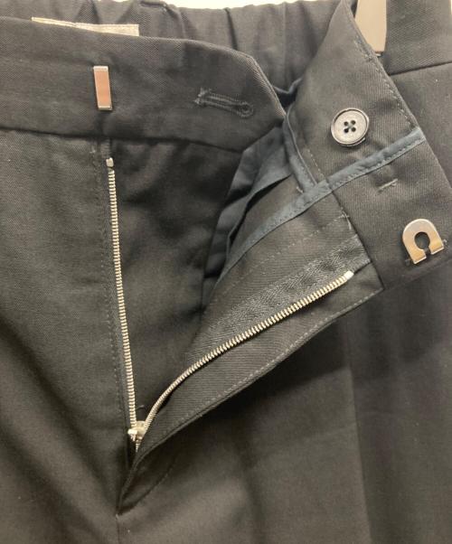 JIL SANDER（ジルサンダー）JIL SANDER (ジルサンダー) ウールストレートスラックス ブラック サイズ:46の古着・服飾アイテム