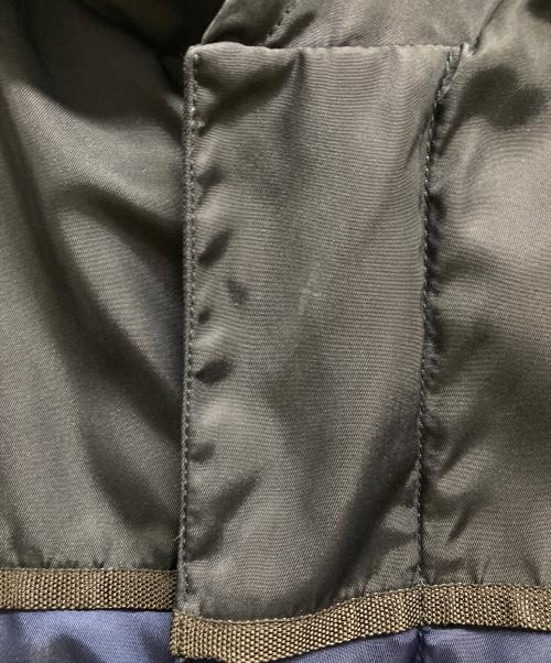 PRADA（プラダ）PRADA (プラダ) バイカラーレザー切替ジャケット ネイビー サイズ:44の古着・服飾アイテム